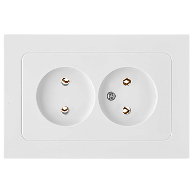 Розетка 2 СП 16А Bylectrica Astrum белый