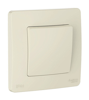 Переключатель 1 СП IP44 10А cх.6 SE Blanca молочный