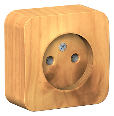 Розетка 1 ОП 16А SE Blanca ясень