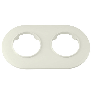 Рамка 2-постовая круглая Bylectrica Прованс бежевый