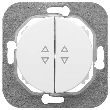 Выключатель 2 СП 10А проходной механизм Bylectrica Прованс белый