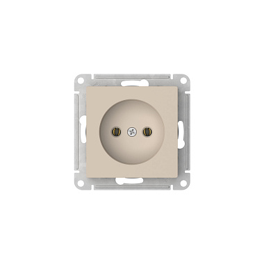 Розетка 1 СП 16А механизм безвинт. зажим SE AtlasDesign песочный