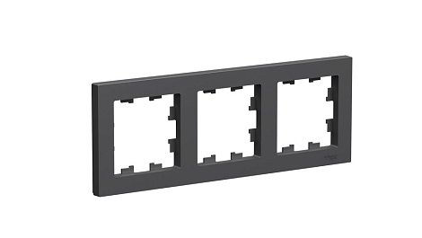 Рамка 3-постовая SE AtlasDesign базальт