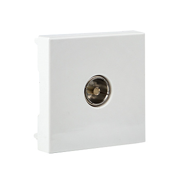 Розетка модульная TV 2 модуля EKF C-Line белый