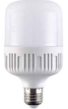 Лампа светодиодная Е27  30Вт 6500К 175-265В цилиндр холод. белый свет переходник Е40 RSV