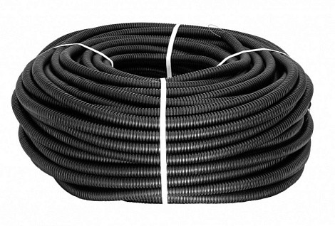 Труба гофр.16мм ПВХ (серая) с зондом легкая 1шт=50м Экопласт