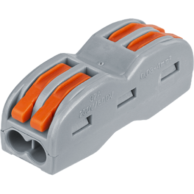 Зажим безвинтовой 2х(0,08-4,0) проходной (5шт/упак) Navigator 14 221