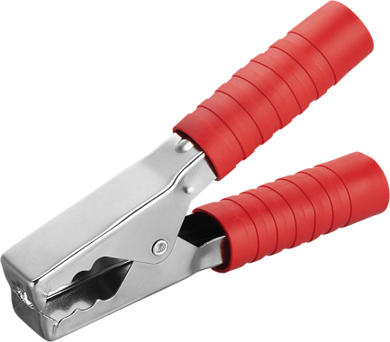 Зажим "крокодил" 250А 150мм (10шт красн/упак) Онлайт 80 869