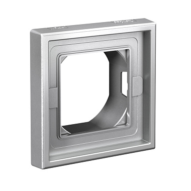 Рамка 1-постовая IP44 SE ArtGallery Aqua алюминий