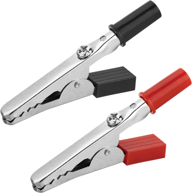 Зажим "крокодил"   5А 55мм (1черн+1красн/упак) Онлайт 80 855