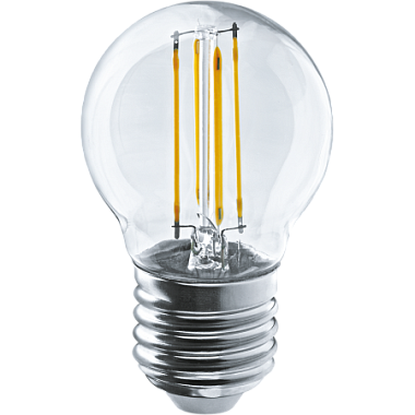 Лампа светодиодная Е27   4Вт 2700К 220-240В филамент шар Navigator 71 310