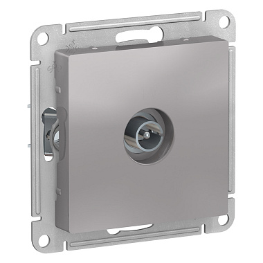 Розетка 1 СП TV механизм SE AtlasDesign алюминий
