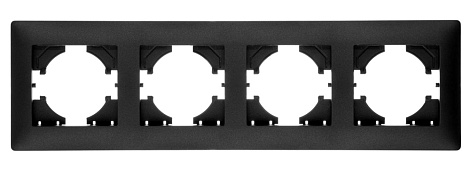 Рамка 4-постовая Gusi Electric Bravo графит