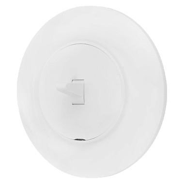 Выключатель 1 СП 10А круглый Bylectrica Прованс белый