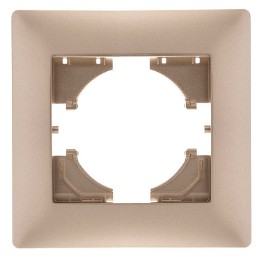 Рамка 1-постовая Gusi Electric Bravo шампань