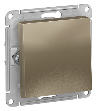 Выключатель 1 СП 10АХ 2-полюсный  механизм SE AtlasDesign шампань