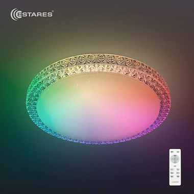 Светильник светодиодный управляемый PLUTON RGB 40W R-400-SHINY/WHITE-220-IP44