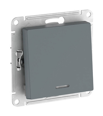 Переключатель 1 СП 10АХ с подсв. сх.6а механизм безвинт. зажим SE AtlasDesign грифель