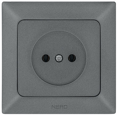 Розетка 1 СП 16А Ne-ad Aras графит