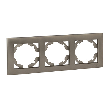 Рамка 3-постовая EKF Валенсия кашемир