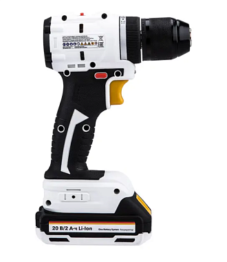 Дрель-шуруповерт бесщеточная аккумуляторная, Li-Ion, 20В, 55 Нм, 2 акк. х 2Ач, в кейсе Kranz