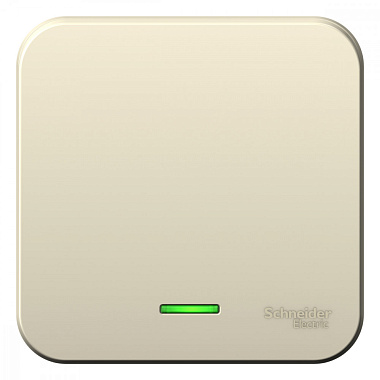 Выключатель 1 ОП  6А с подсв. SE Blanca молочный