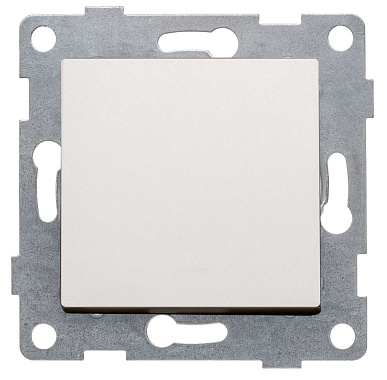 Выключатель 1 СП 10А с самовозв. механизм Gusi Electric Ugra жемчуг