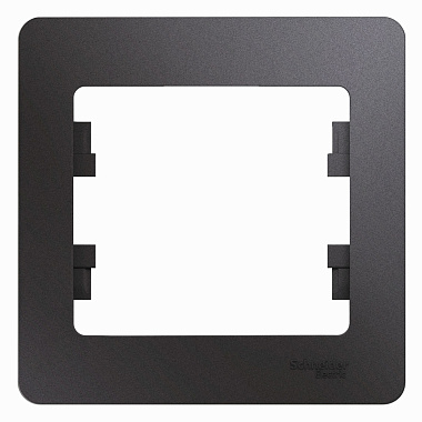 Рамка 1-постовая SE Glossa графит