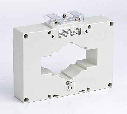 Трансформатор тока ТШП-0,66 0,5S 1000/5 10ВА, диаметр 80мм DEKraft