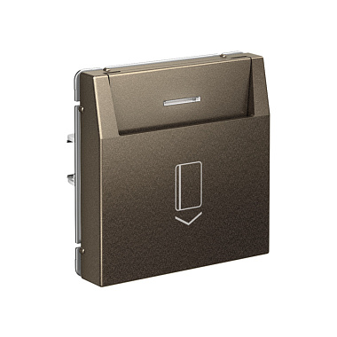 Выключатель 1 СП 10А карточный, без задержки времени, механизм безвинт. зажим SE ArtGallery мокко