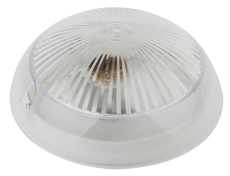 Светильник Сириус поликарбонат IP54 E27 max 60Вт D220 КРУГ ПРИЗМА ЭРА Б0048029