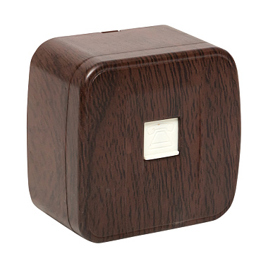 Розетка 1 ОП телефонная RJ11 EKF Минск тёмное дерево