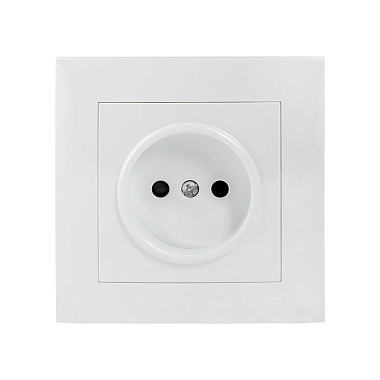 Розетка 1 СП 10А с з/шт EKF Валенсия белый