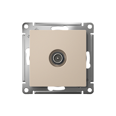 Розетка 1 СП TV оконечная 1дБ механизм SE AtlasDesign песочный