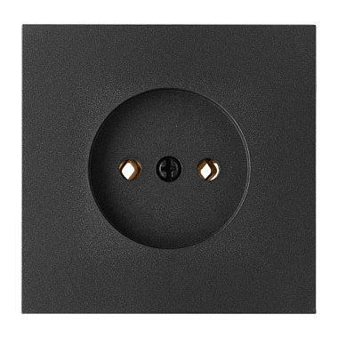 Розетка 1 СП 16А механизм Bylectrica Carre графит