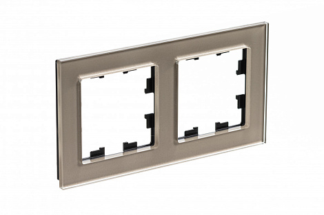 Рамка 2-постовая орг. стекло SE AtlasDesign Nature шампань