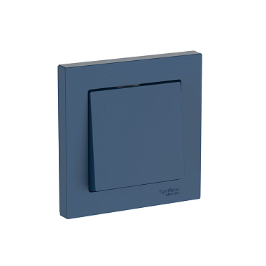 Выключатель 1 СП 10АХ сх.1 безвинт. зажим SE AtlasDesign аквамарин