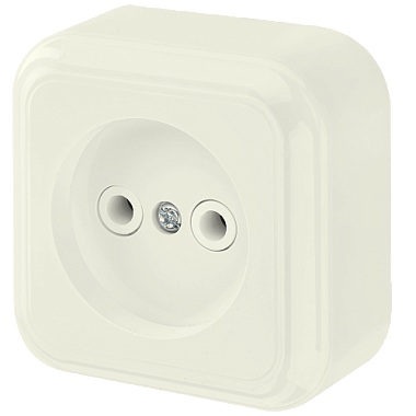Розетка 1 ОП 16А Bylectrica Пралеска бежевый