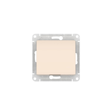 Переключатель 1 СП 10АХ перекрестный сх.7 механизм безвинт. зажим SE Glossa бежевый