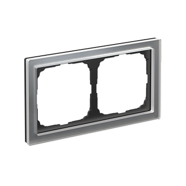 Рамка 2-постовая орг. стекло SE ArtGallery Pure алюминий