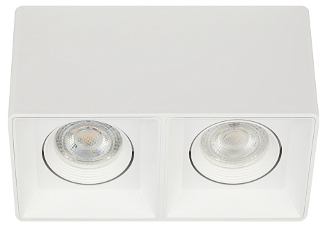 Светильник настенно-потолочный спот ЭРА OL24-2 WH MR16/GU5.3, белый, поворотный Б0054382