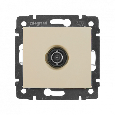 Розетка 1 СП TV проходная 14дБ механизм Legrand Valena слоновая кость