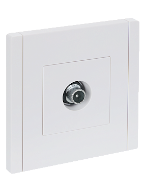 Розетка 1 СП TV проходная IEK FP229 Forte&Piano белый