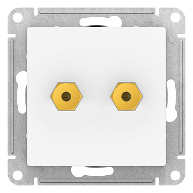 Розетка 1 СП аудио двойная механизм SE AtlasDesign лотос