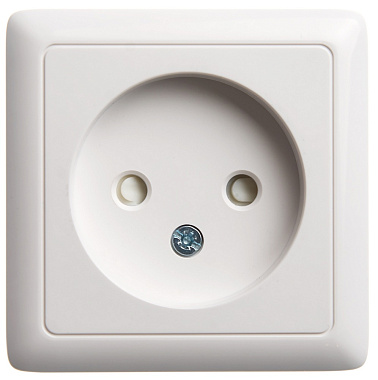 Розетка 1 ОП 10А с з/шт SE Хит белый
