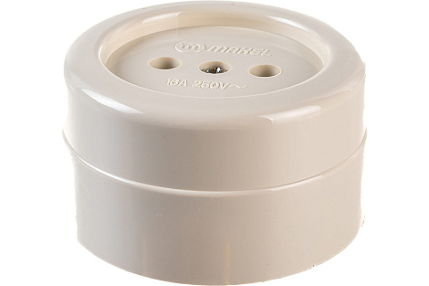 Розетка 1 ОП 16А Makel Ankastre крем