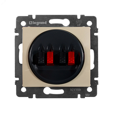 Розетка 1 СП аудио двойная механизм Legrand Valena слоновая кость
