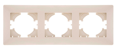 Рамка 3-постовая Gusi Electric Bravo бежевый