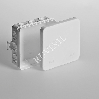 Коробка расп. ОП 100х100х35мм IP54 12 вводов Рувинил белый