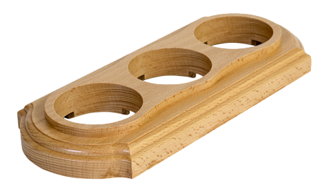 Рамка 3-постовая МезонинЪ Элегант бук натуральный